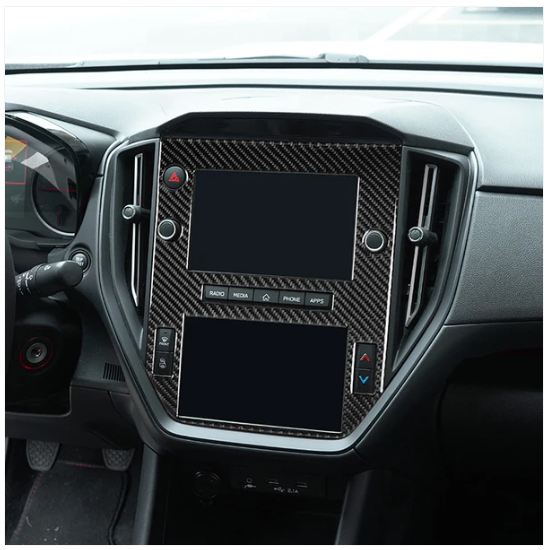 JDMuscle [22-25 WRX] P&S Series Carbon Fiber Infotainment Screen Trim Cover image 1