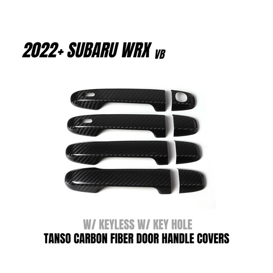 JDMuscle [22-25 WRX] Tanso Dry Carbon Fiber Door Handle Covers w/ Gloss Finish image 0