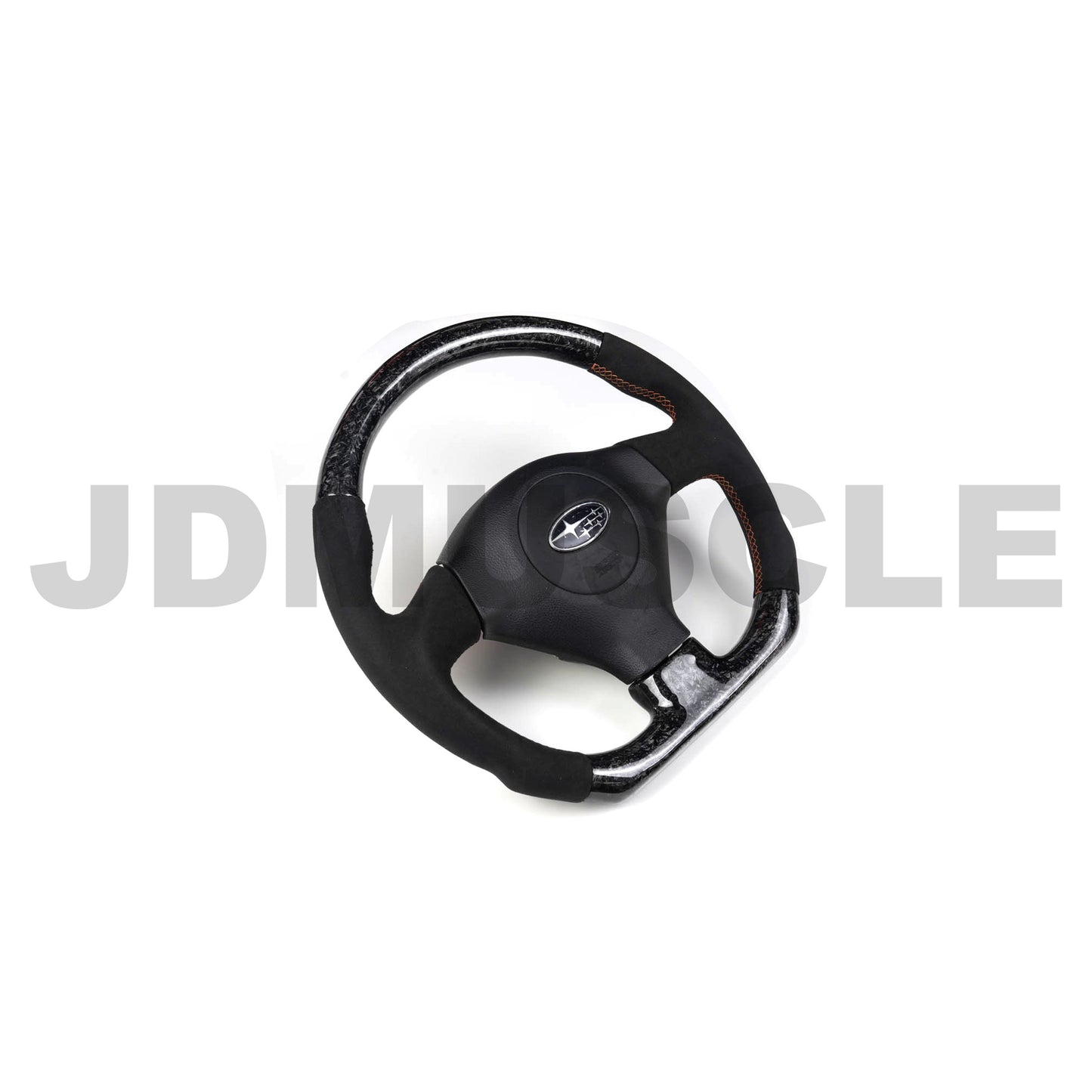 JDMuscle Custom Carbon Fiber Steering Wheel for 2005-2007 WRX/ STI image 0