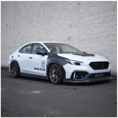 JDMuscle [22-25 WRX] Carbon Fiber FMIC Reverse Hood Scoop V2 image 1