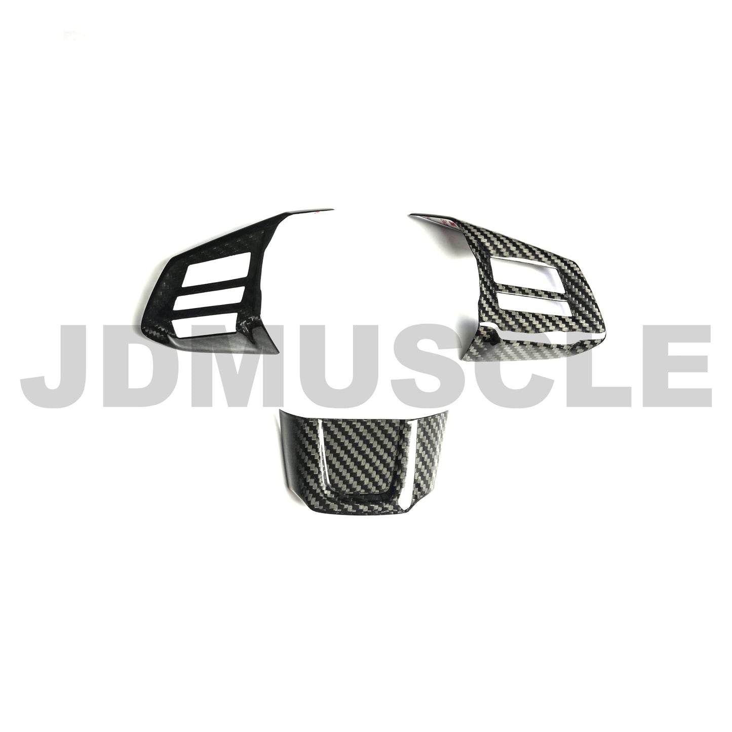 JDMuscle [15 WRX/STI MT] Tanso Carbon Fiber Steering Wheel Covers image 0