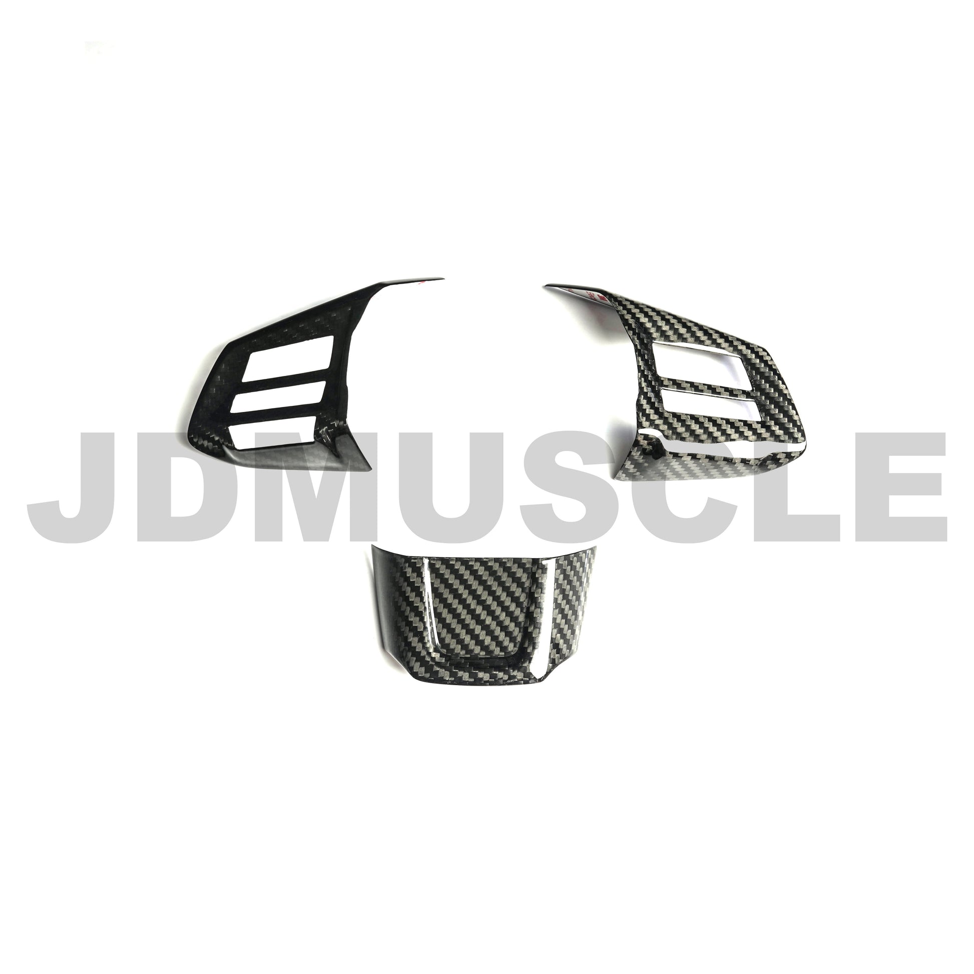 JDMuscle [15 WRX/STI MT] Tanso Carbon Fiber Steering Wheel Covers image 0