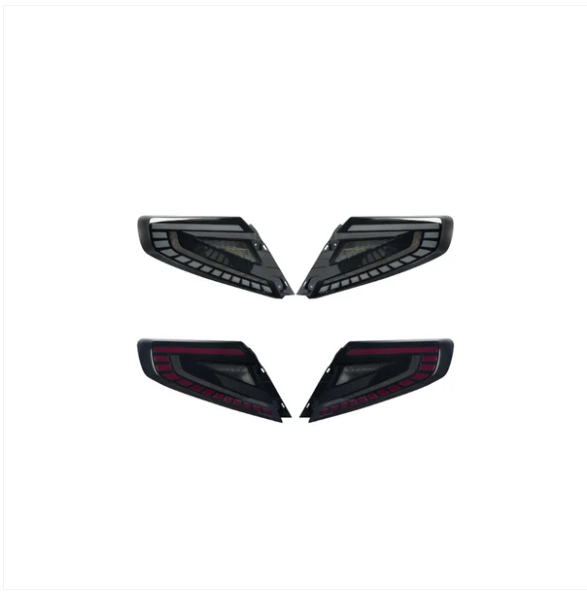 JDMuscle [22-25 WRX] LED Tail Lights Version ARK Smoked/White Bar image 2
