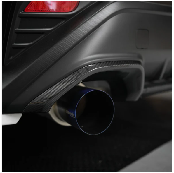JDMuscle [22-25 WRX] Tanso Dry Carbon Fiber Exhaust Finisher Trim Covers w/ Glos image 2