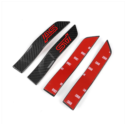 JDMuscle 15-21 STI Tanso Carbon Fiber Fender Emblem V2 image 0