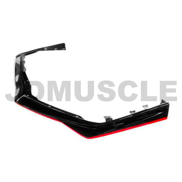 JDMuscle [18-21 WRX/STI] OE Style Front Lip Gloss/Matte Black with Color Accent image 0