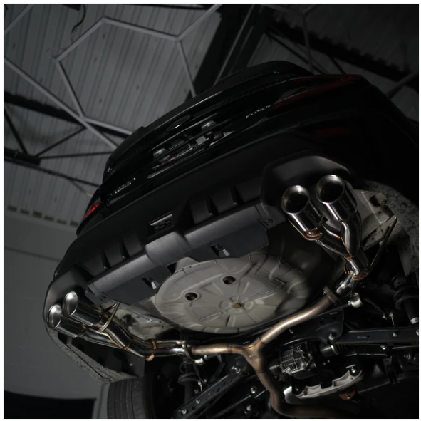 JDMuscle 22-25 WRX VB 4" Axle Back Muffler Delete Exhaust Polished Tip image 1