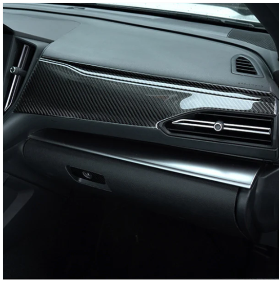 JDMuscle [22-25 WRX] P&S Series Carbon Fiber Dash Trim Covers 6 PC | Black image 2