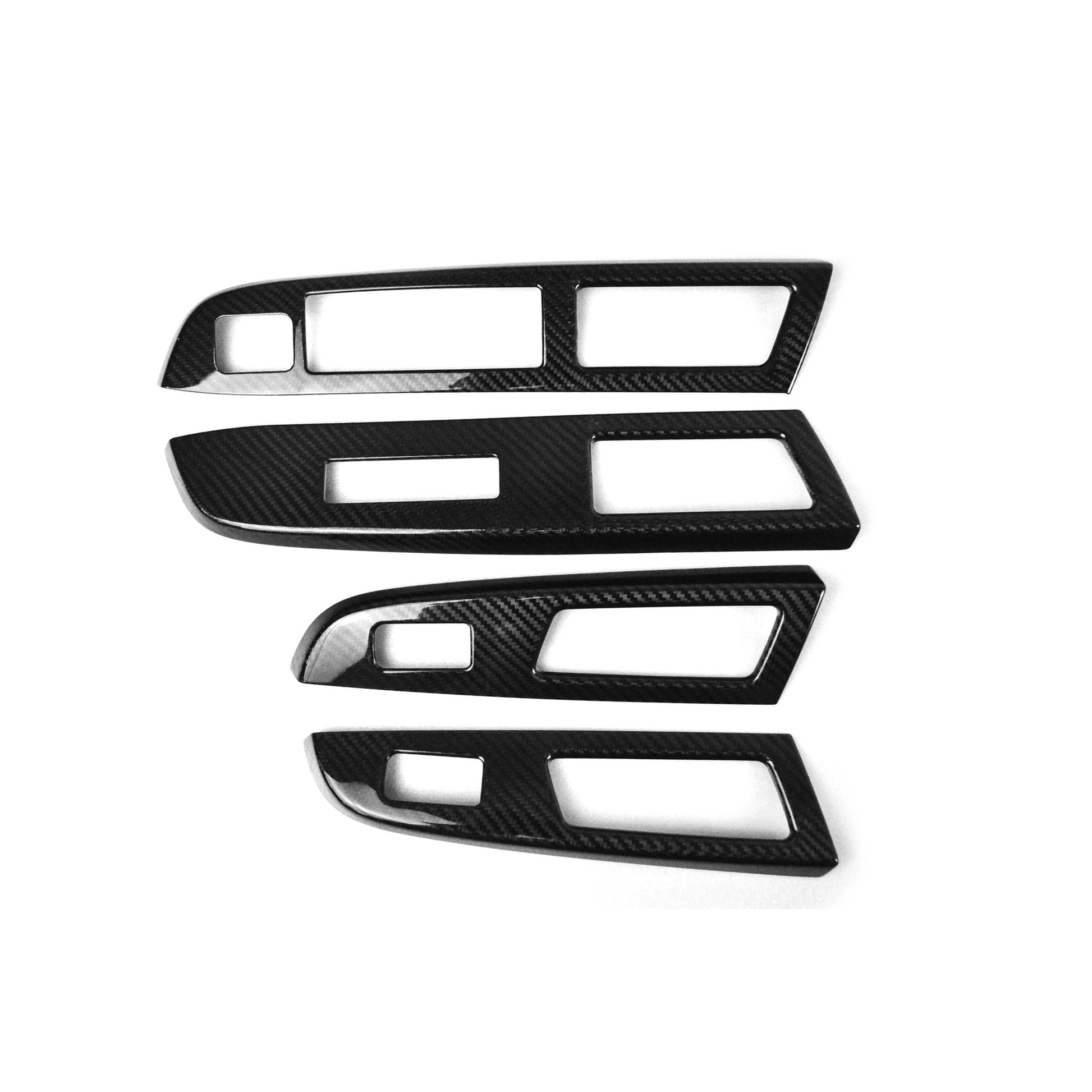 JDMuscle [15-16 WRX/STI] Tanso Carbon Fiber Window Switch Cover image 0