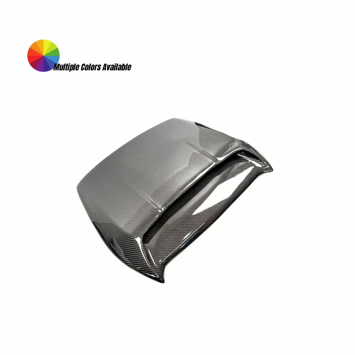 JDMuscle [15-21 WRX/STI] Rally Style V2 Carbon Fiber Hood Scoop image 0