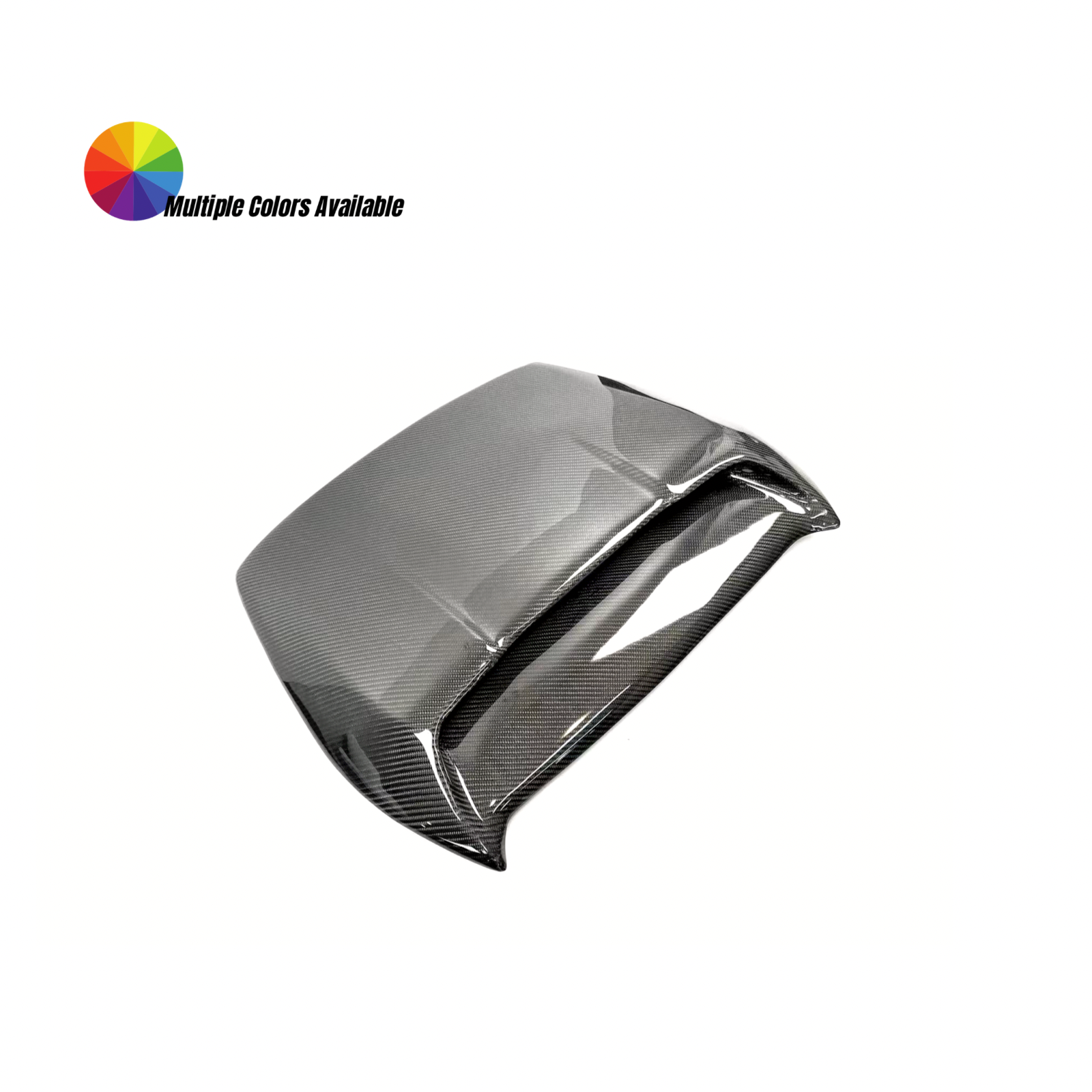 JDMuscle [15-21 WRX/STI] Rally Style V2 Carbon Fiber Hood Scoop image 0