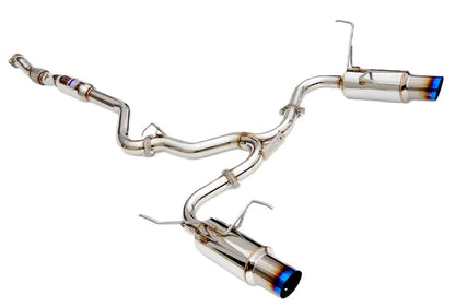 Invidia 08-14 Subaru WRX/STI Sedan Dual N1 Titanium tips Cat-back Exhaust