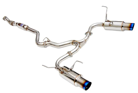 Invidia 08-14 Subaru WRX/STI Sedan Dual N1 Titanium tips Cat-back Exhaust