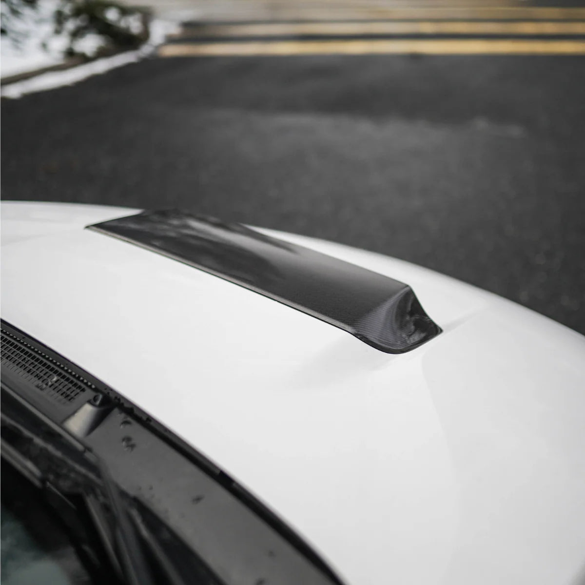JDMuscle [22-25 WRX] Carbon Fiber Hood Scoop - OE+/ Bulge Style