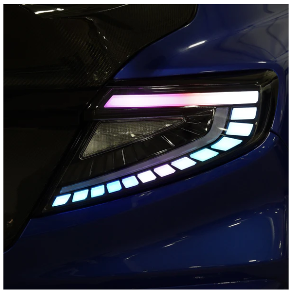 JDMuscle [22-25 WRX] LED Tail Lights Version ARK Smoked/(RGB) image 1