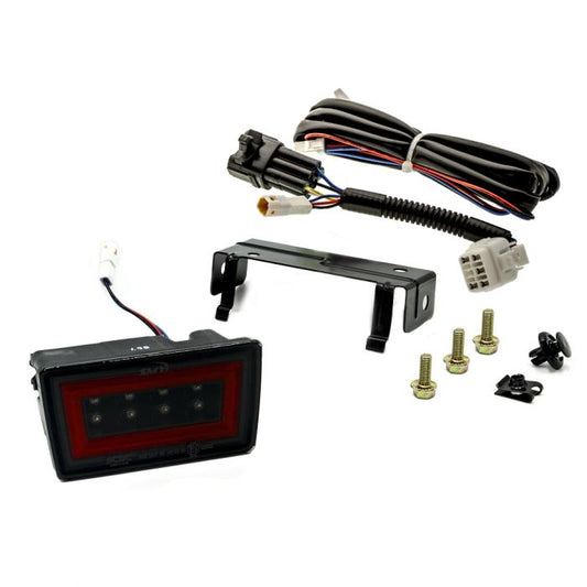 SMY F1 V3 Hyper-Flash Rear Brake Light, Smoked w/ DRL Red Light Bar 2022+ WRX image 0