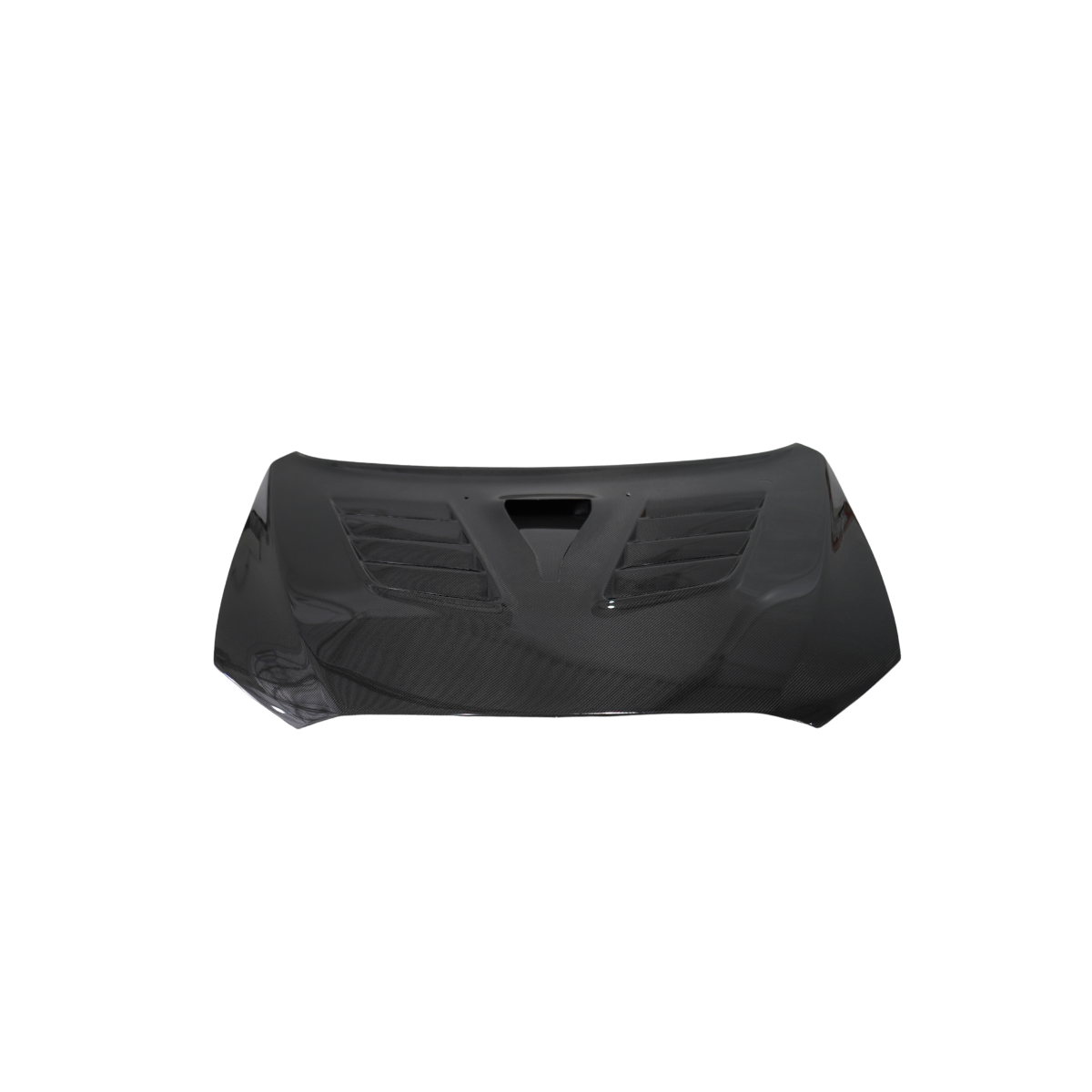 JDMuscle Tanso Carbon Fiber Hood w/ heat extract - 2008-2015 Mitsubishi Lancer E image 0