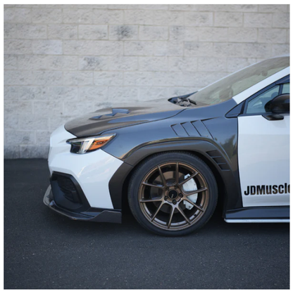 JDMuscle [22-25 WRX] Carbon Fiber Hood V1 image 2