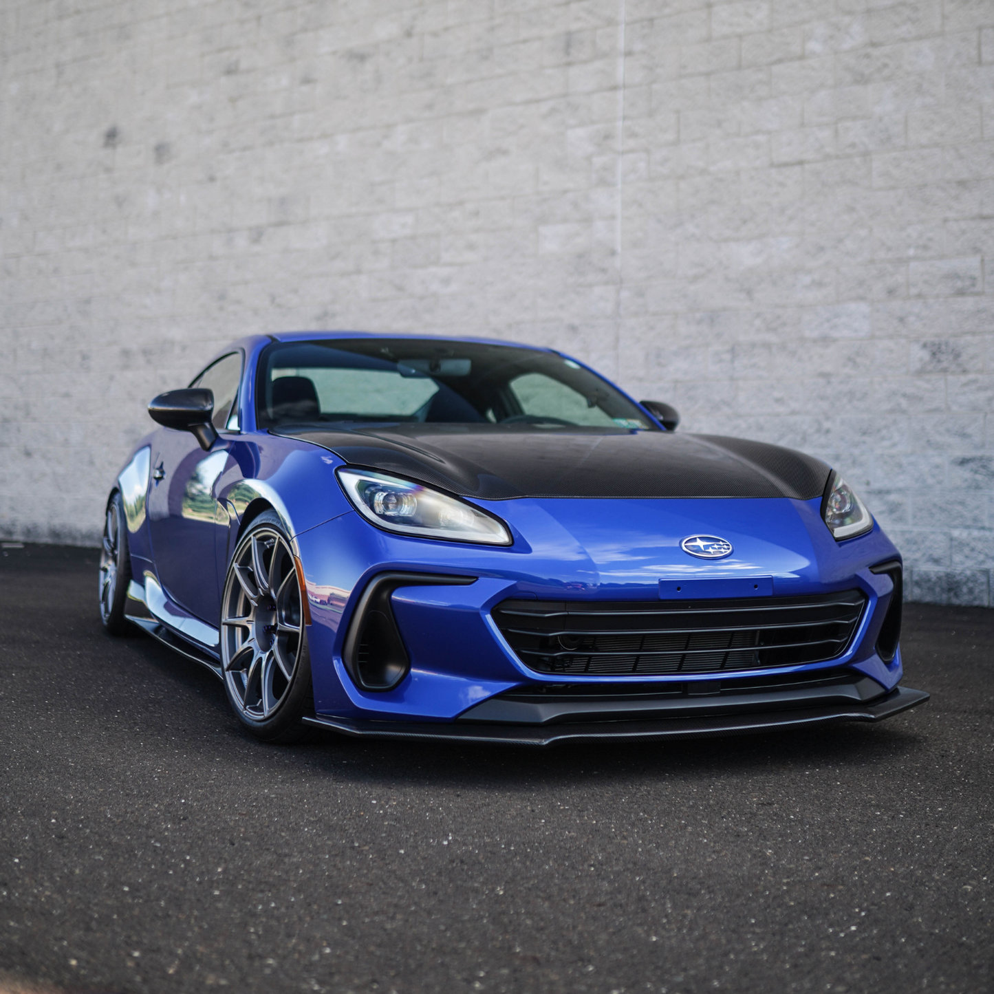 JDMuscle 22-23 BRZ CS Style Carbon Fiber Front Lip image 0