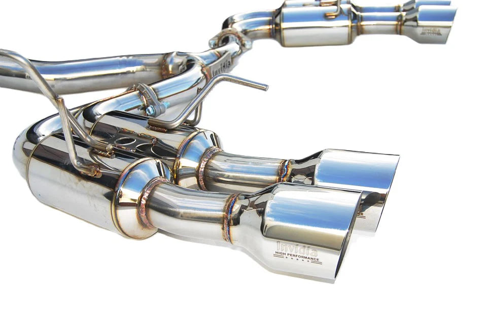 Invidia 11-14 Subaru WRX/STI Sedan Gemini R400 Quad S.S.Tips Cat-back Exhaust