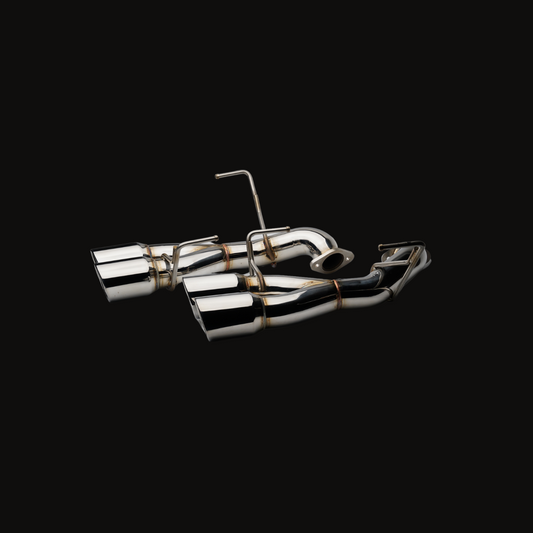 JDMuscle 22-25 WRX VB 4" Axle Back Muffler Delete Exhaust Polished Tip image 0