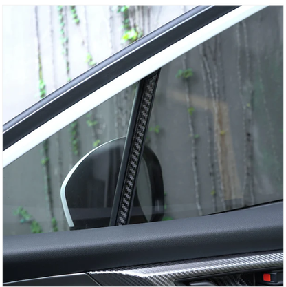 JDMuscle [22-25 WRX] P&S Series Carbon Fiber Interior Window Trim Covers 4 PC image 1