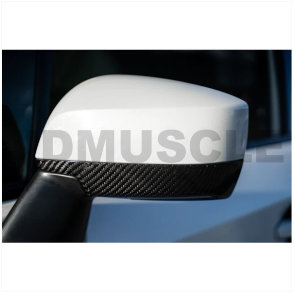 JDMuscle [15-21 WRX/STI] Tanso Dry Carbon Fiber Side Mirror Lower Trim Covers image 1