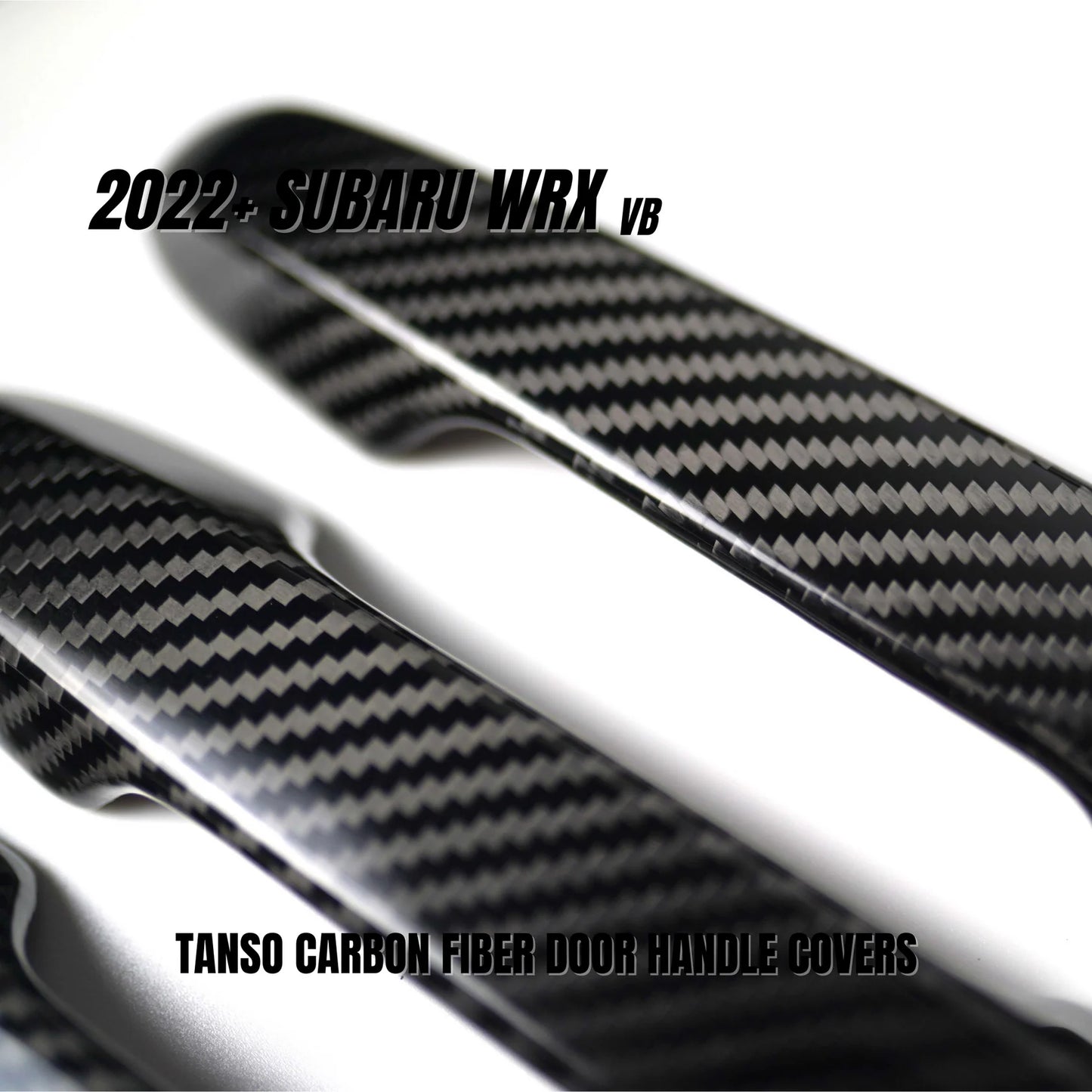 JDMuscle [22-25 WRX] Tanso Dry Carbon Fiber Door Handle Covers w/ Gloss Finish