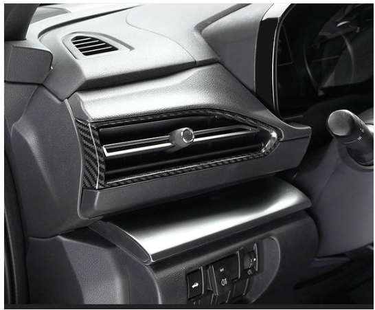 JDMuscle [22-25 WRX] Tanso Dry Carbon Fiber AC Vents Covers 6 PCs image 3