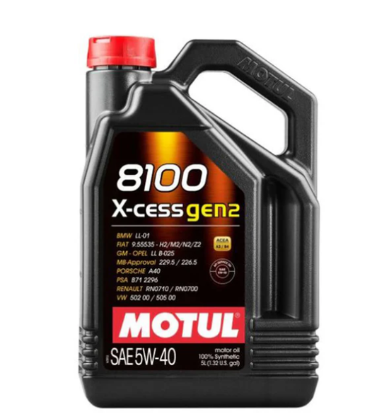 Motul 5L 8100 X-Cess Gen2 5W-40 image 0