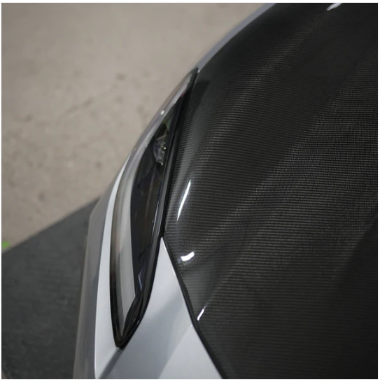 JDMuscle 22+BRZ/GR86 Tanso Carbon Fiber Hood - STI style image 4
