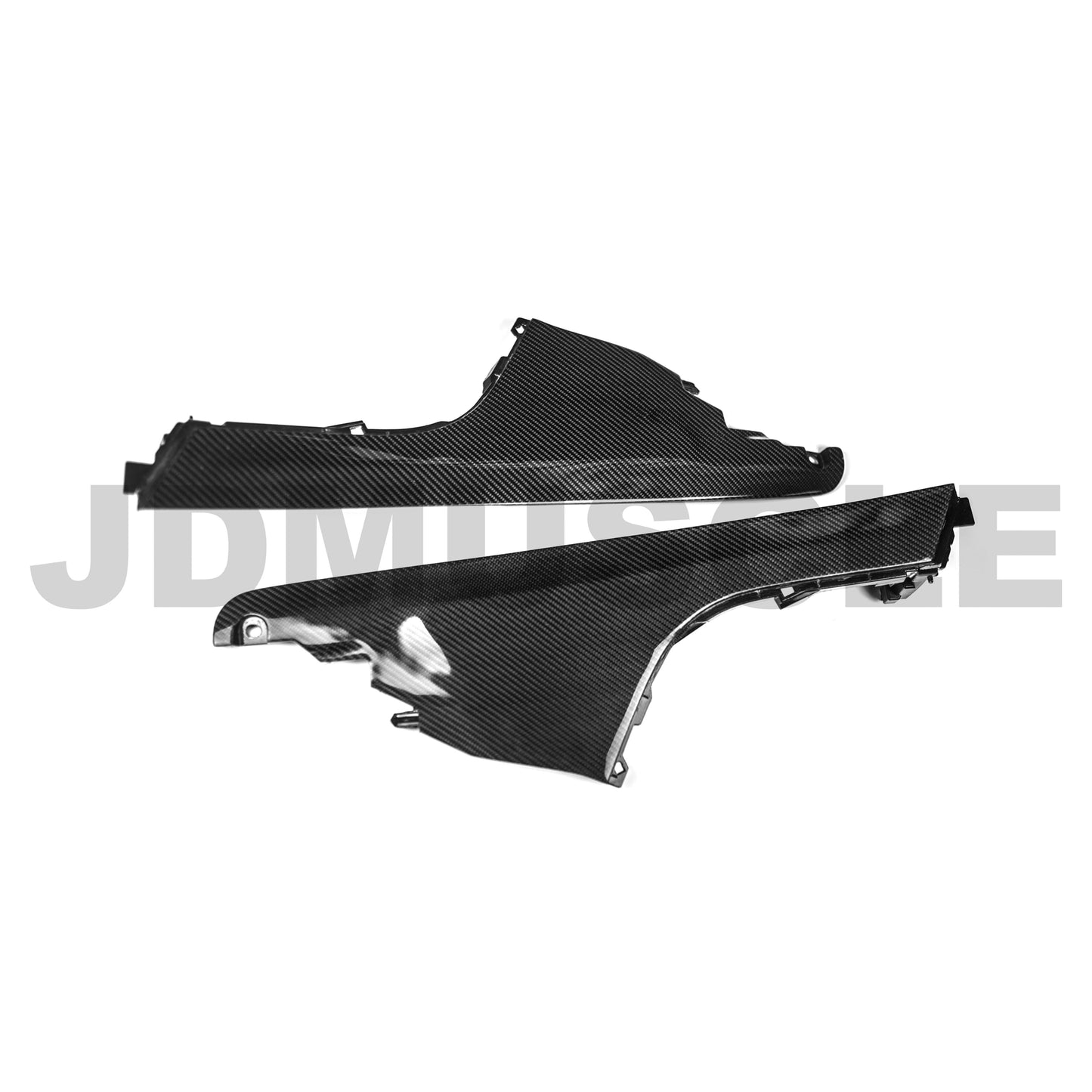 JDMuscle 15-21 WRX/STI Carbon Fiber Center Console Kicker Panel Trim Replacement image 0