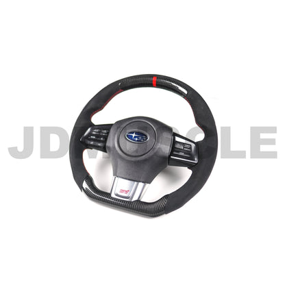 JDMuscle Carbon Fiber Racer Spec Steering Wheel for 2015+ WRX/STI image 0