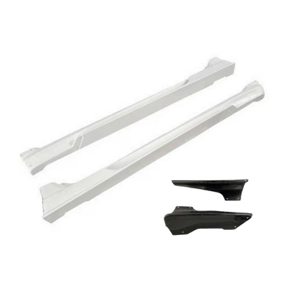 JDMuscle [2015+WRX/STI] Tanso Carbon Fiber VS Style Side Skirt image 0