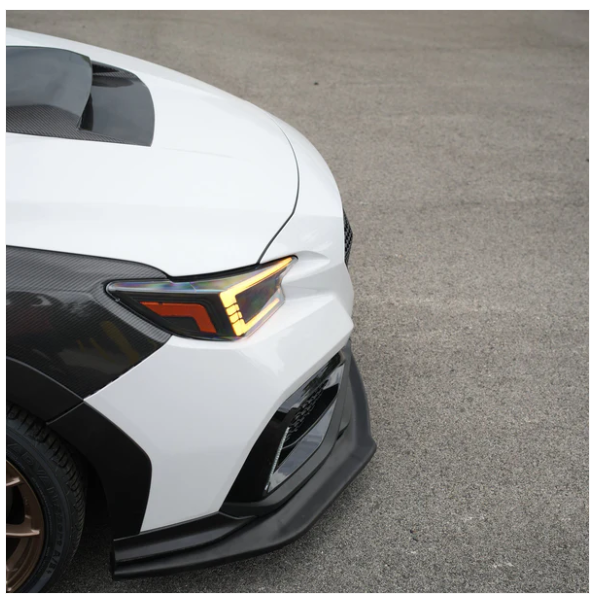 JDMuscle [22-25 WRX] Kōgeki Style Front Lip -Gloss Black image 2