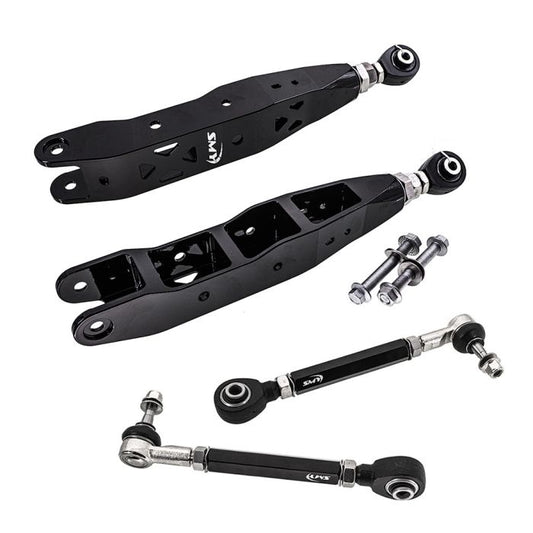 SMY Stealth Pillow Ball CNC Alum Adj Rear CTRL Arm /Toe Kit 2008-2021 WRX / STI image 0