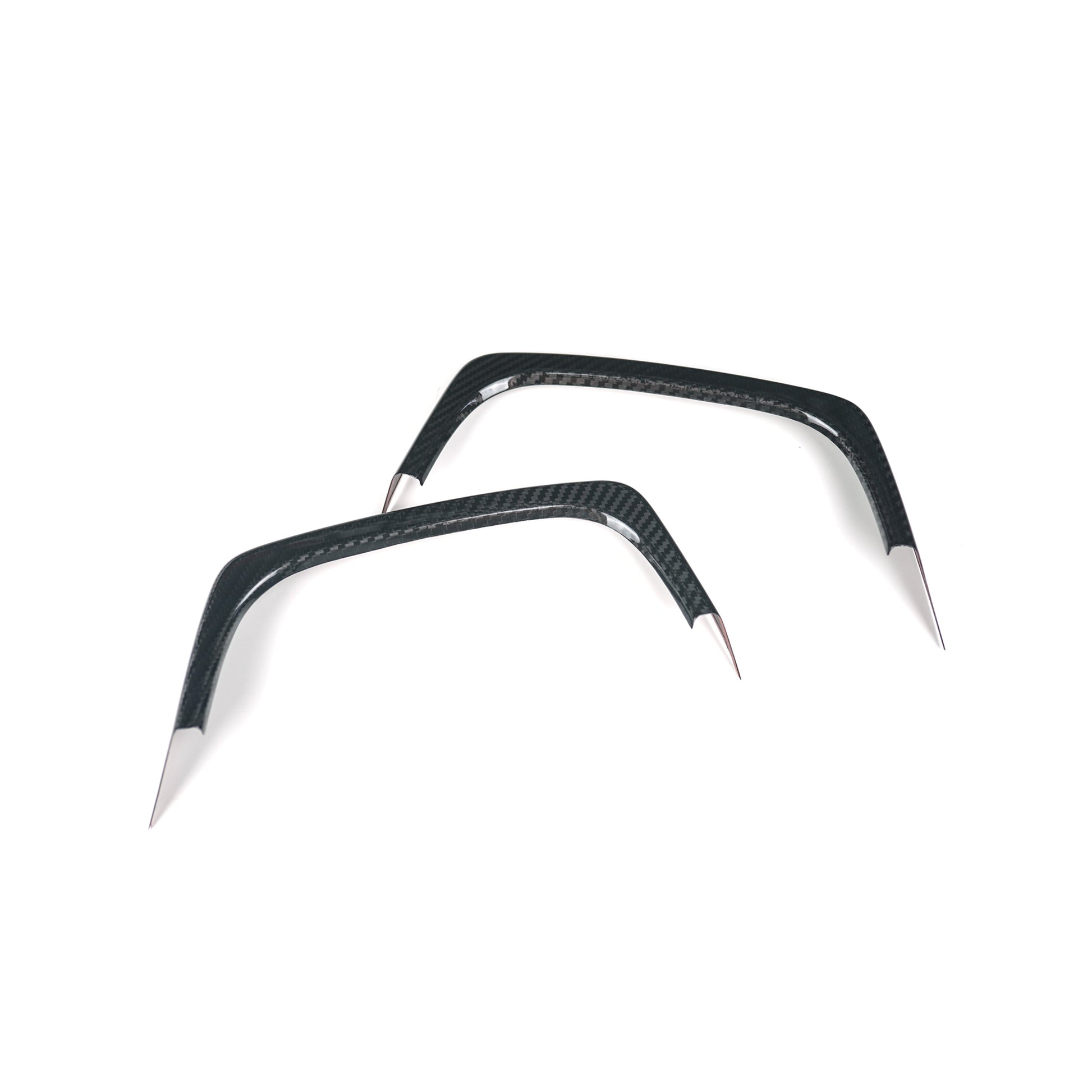 JDMuscle 15-21 WRX/STI Tanso Carbon Fiber Exhaust Trim Covers image 0