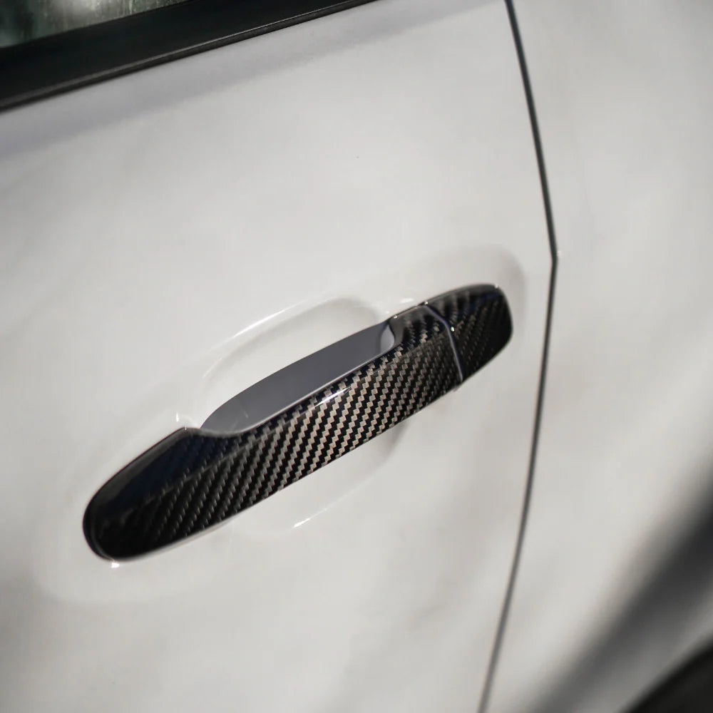 JDMuscle [22-25 WRX] Tanso Dry Carbon Fiber Door Handle Covers w/ Gloss Finish