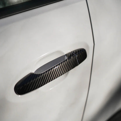 JDMuscle [22-25 WRX] Tanso Dry Carbon Fiber Door Handle Covers w/ Gloss Finish