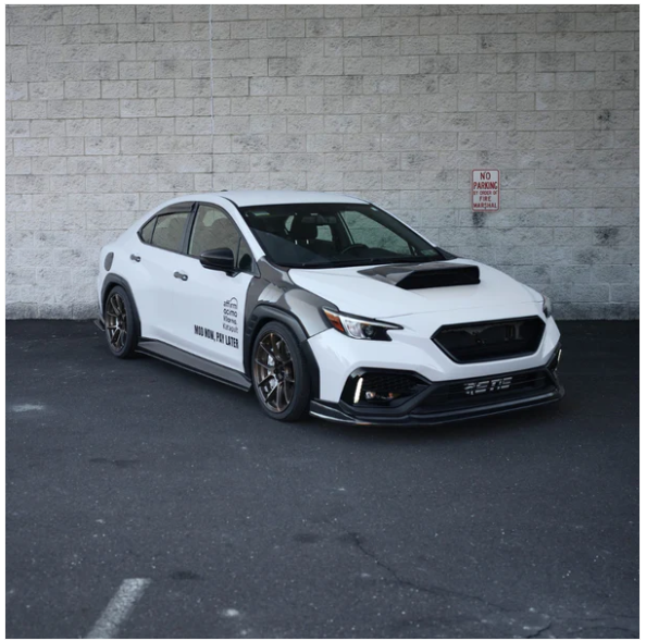 JDMuscle [22-25 WRX] Carbon Fiber Hood Scoop - Rally Style V2 image 1