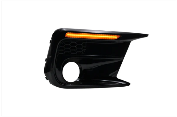JDMuscle [18-21 WRX/STI] JDM Style Sequential Turn+Drl Bezel w/ Fog Light Cut Ou image 6