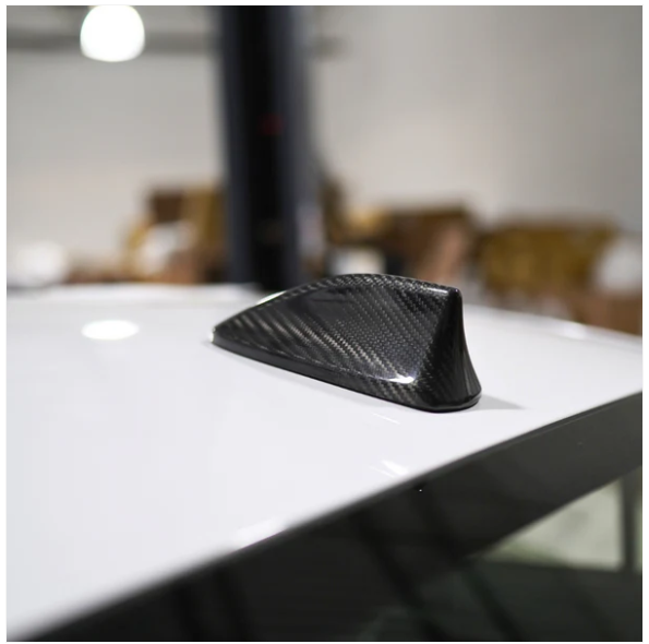 JDMuscle [22-25 WRX / 22+ BRZ / 15-21 WRX/STI] Tanso Dry Carbon Fiber Antenna Co image 1