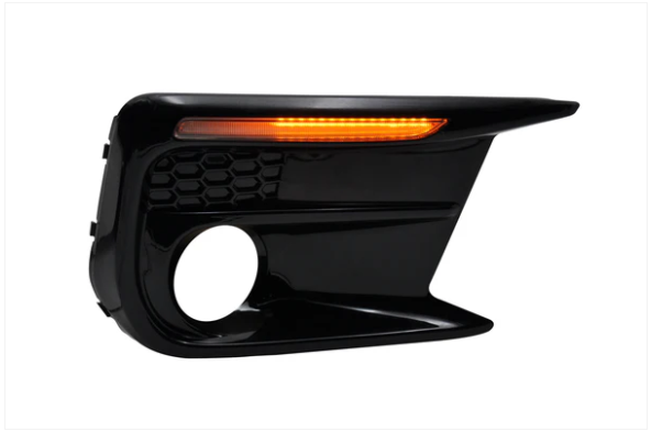 JDMuscle [18-21 WRX/STI] JDM Style Sequential Turn+Drl Bezel w/ Fog Light Cut Ou image 7