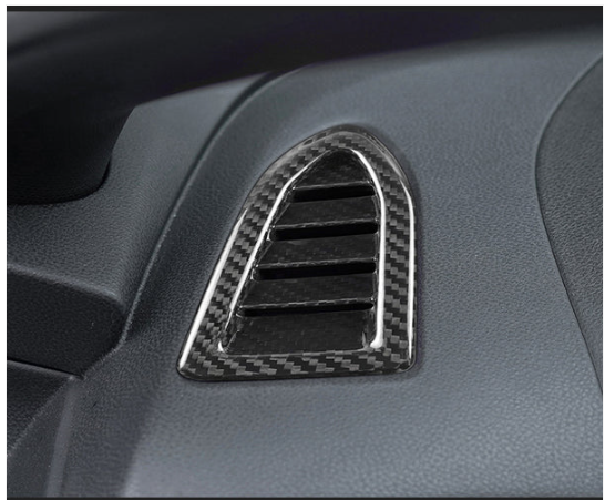 JDMuscle [22-25 WRX] Tanso Dry Carbon Fiber AC Vents Covers 6 PCs image 1