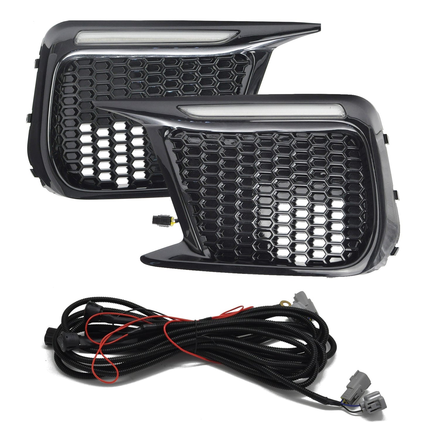 JDMuscle [18-21 WRX/STI] JDM Style Sequential Turn+Drl Bezel w/o Fog Light image 0