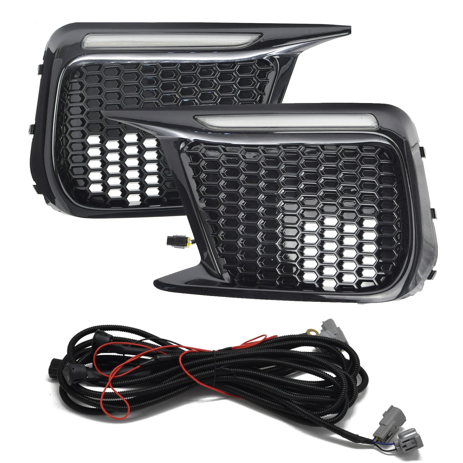 JDMuscle [18-21 WRX/STI] JDM Style Sequential Turn+Drl Bezel w/o Fog Light image 0