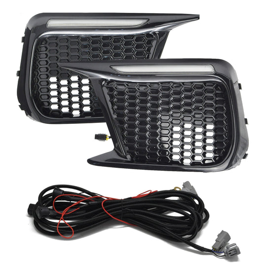 JDMuscle [18-21 WRX/STI] JDM Style Sequential Turn+Drl Bezel w/o Fog Light image 0