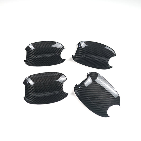 JDMuscle 15-21 WRX/STI Tanso Carbon Fiber Door Bowl Trim Covers image 0