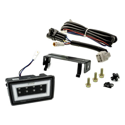 SMY F1 V3 Hyper-Flash Rear Brake Light, Smoked w/ DRL White Light Bar 2022+ WRX image 0