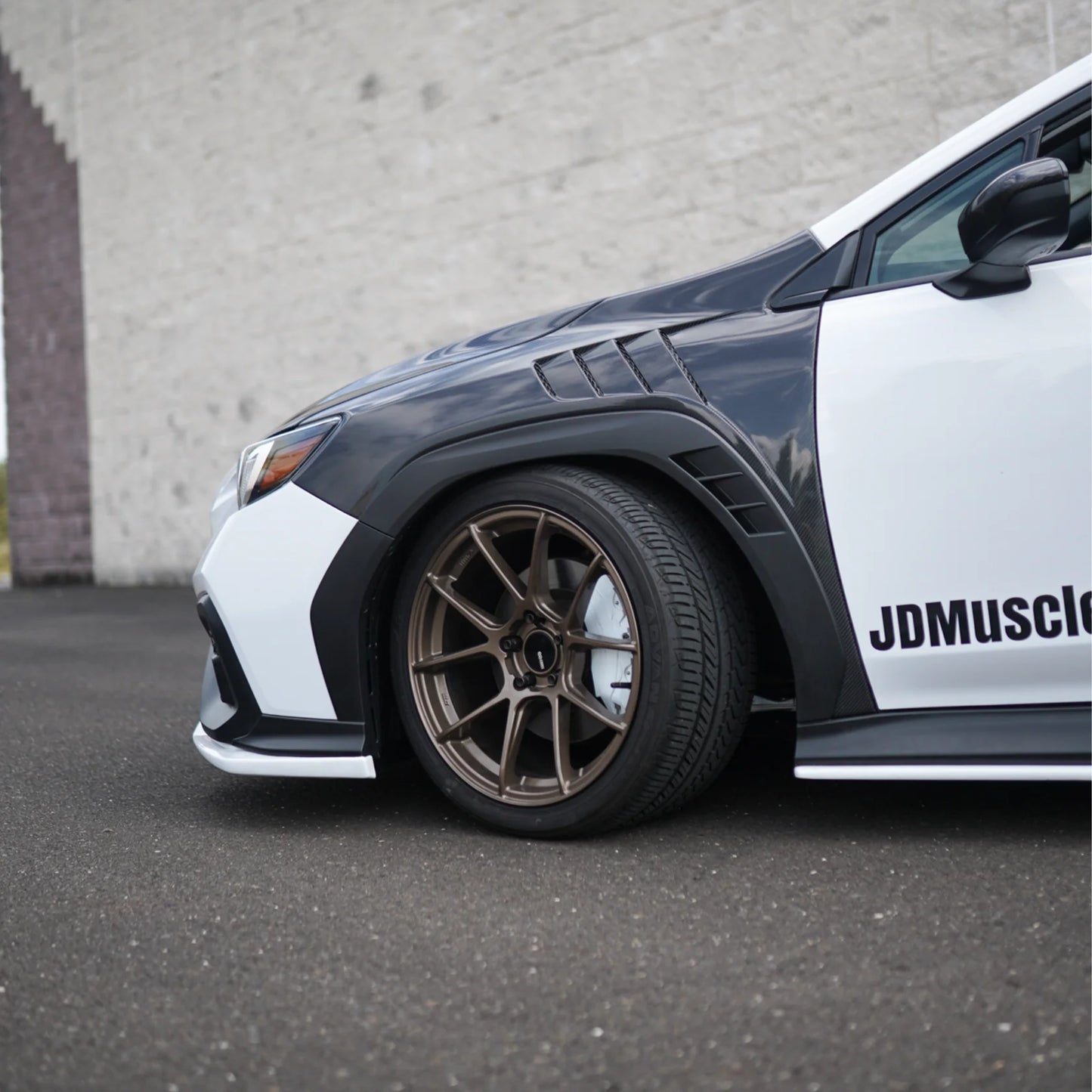 JDMuscle [22-25 WRX] Carbon Fiber/FRP Vented Fenders